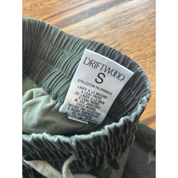 Driftwood Boho Drawstring Camo Gold Star Cotton Jogger Pants Small Elastic Waist - Picture 6 of 6